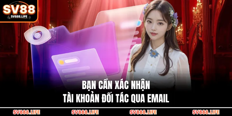 Bạn cần xác nhận tài khoản đối tác qua email